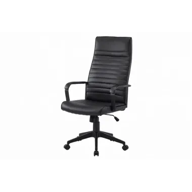 Invicta Krzesło biurowe LAZIO czarny 60 x 117-127 x 70cm / 48703