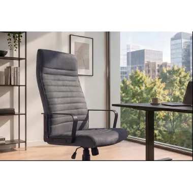 Invicta Krzesło biurowe LAZIO antracyt 60 x 117-127 x 70cm / 48702