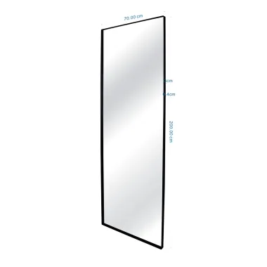 Kare Lustro ścienne STARLET czarne 70 x 200 x 5cm / 71005
