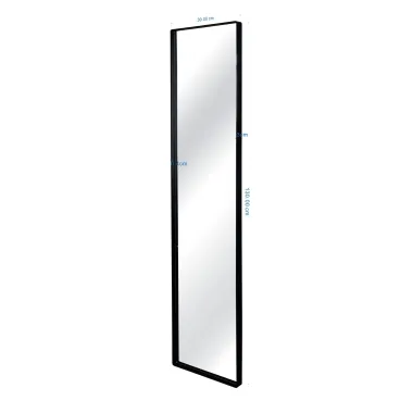Kare Lustro ścienne STARLET czarne 30 x 130 x 5cm / 70994
