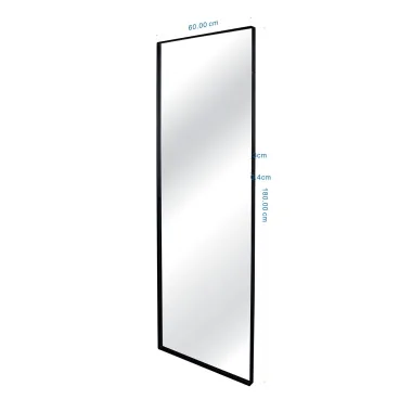 Kare Lustro ścienne STARLET czarne 60 x 180 x 5cm / 71000