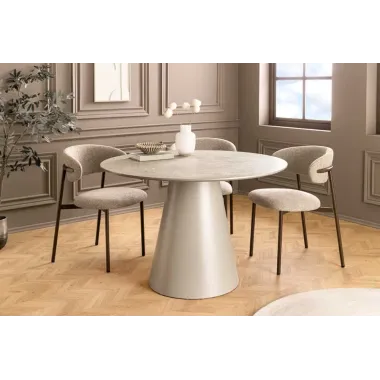 Invicta Stół do jadalni VOGUE szary 120 x 75 x 75cm / 48531