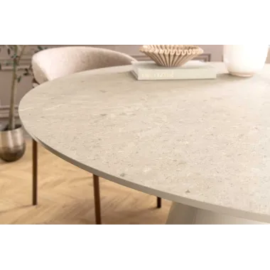 Invicta Stół do jadalni VOGUE szary 120 x 75 x 75cm / 48531