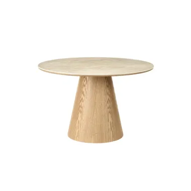Invicta Stół do jadalni ORGANIKO jasno brązowy trwawertyt 120 x 76 x 76cm / 48523
