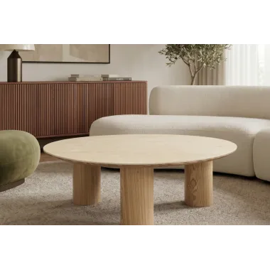 Invicta Stolik kawowy ORGANIKO ceramiczny brązowy 110 x 35 x 80cm / 48556
