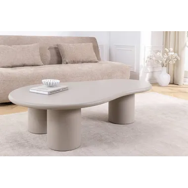Invicta Stolik kawowy ORGANIKO szaro-beżowy 130 x 35 x 80cm / 48553