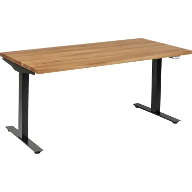 Kare Biurko z regulacją wysokości JACKIE naturalny dąb 160 x 70 - 120 x 80cm / 84951