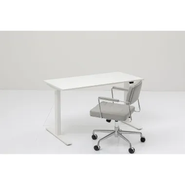 Kare Biurko z regulacją wysokości WHITE WHITE 160 x 70 - 120 x 80cm / 85124