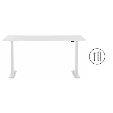 Kare Biurko z regulacją wysokości WHITE WHITE 140 x 70 - 120 x 70cm / 85123