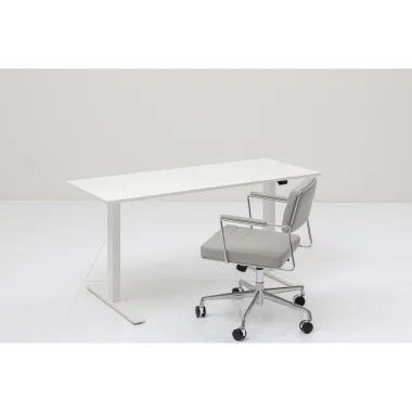 Kare Biurko z regulacją wysokości WHITE WHITE 140 x 70 - 120 x 70cm / 85123