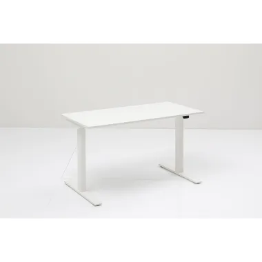 Kare Biurko z regulacją wysokości WHITE WHITE 140 x 70 - 120 x 70cm / 85123