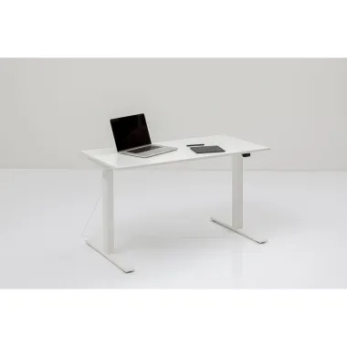 Kare Biurko z regulacją wysokości WHITE WHITE 140 x 70 - 120 x 70cm / 85123