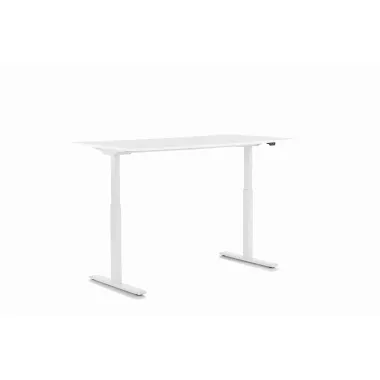 Kare Biurko z regulacją wysokości SMART WHITE WHITE 120 x 70 - 120 x 60cm / 85121