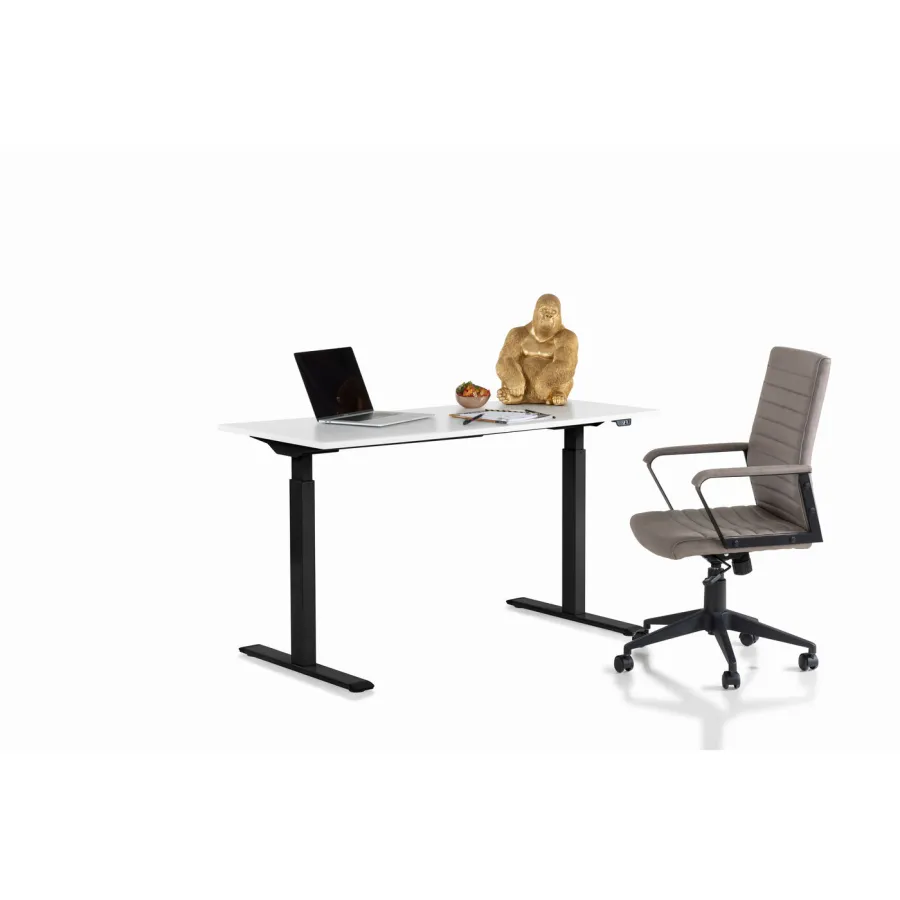 Kare Biurko z regulacją wysokości SMART BLACK WHITE 120 x 70 - 120 x 60cm / 85099