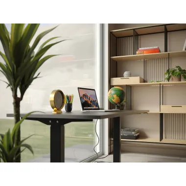 Kare Biurko z regulacją wysokości SMART BLACK BLACK 120 x 70 - 120 x 70cm / 85098