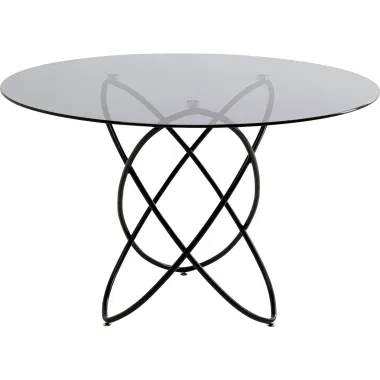 Kare Stół do jadalni MOLEKULAR black Ø 120 x 76cm / 85673