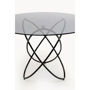 Kare Stół do jadalni MOLEKULAR black Ø 120 x 76cm / 85673
