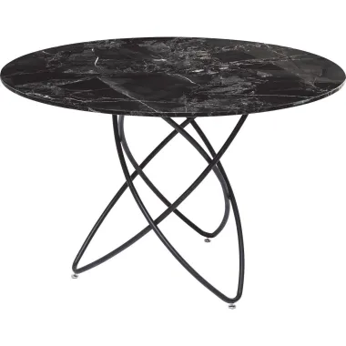 Stół do jadalni MOLEKULAR black marble Ø 120 x 76cm / 87958