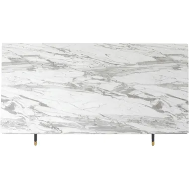 Kare stół do jadalni SOUD BEACH optyka marmuru 160 x 75 x 90cm / 84783