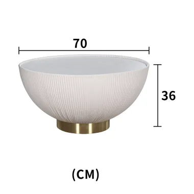 Livin Hill Stolik kawowy MODIG optyka marmuru czarno złoty Ø 70cm / M68