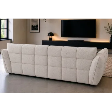Invicta Sofa CLOUD 3 osobowa XXL bouclé tweed beżowy 260 x 81 x 102cm / 49012