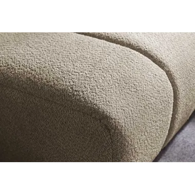 Invicta Sofa ADLON XXL 3 osobowa bouclé szampański beż 255cm / 44074