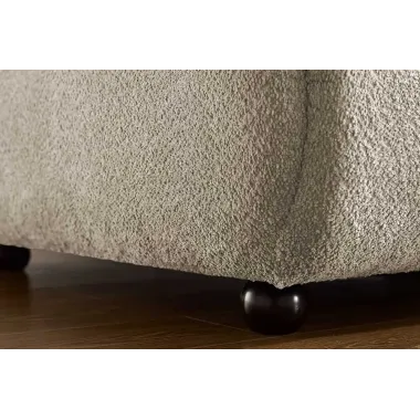 Invicta Sofa ADLON XXL 3 osobowa bouclé szampański beż 255cm / 44074