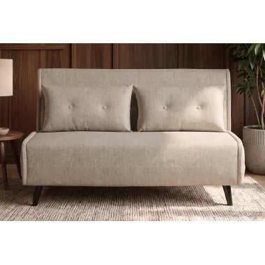 Invicta SMART MULTIFUNCTION Sofa rozkładana szampański welur 140 x 83 x 90cm / 48807