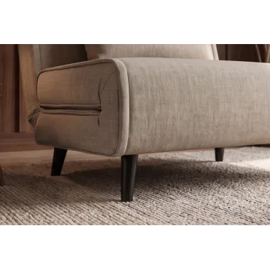 Invicta SMART MULTIFUNCTION Fotel rozkładany szampański welur 100 x 82 x 91cm / 48803