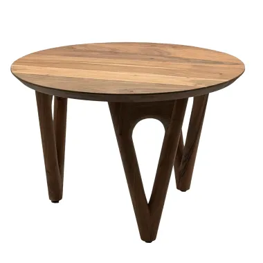 Wohnling Stolik kawowy Akazie Ø 60 x 42 x 60cm / WL7.596