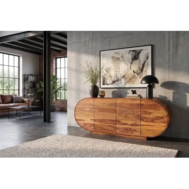 Invicta Komoda ORGANICO oval sheesham 177 x 76 x 38cm / 49226
