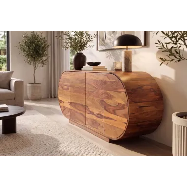 Invicta Komoda ORGANICO oval sheesham 177 x 76 x 38cm / 49226