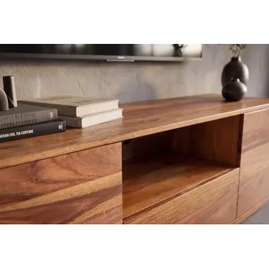 Invicta Szafka TV ORGANICO oval sheesham 160 x 50 x 38cm / 49229