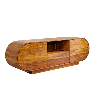 Invicta Szafka TV ORGANICO oval sheesham 160 x 50 x 38cm / 49229