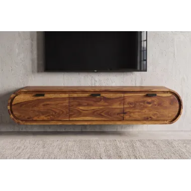 Invicta Szafka TV ORGANICO oval sheesham 160 x 30 x 35cm / 47755