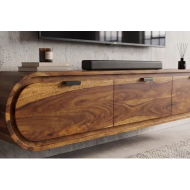 Invicta Szafka TV ORGANICO oval sheesham 160 x 30 x 35cm / 47755
