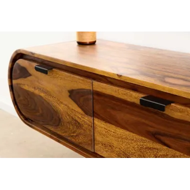 Invicta Szafka TV ORGANICO oval sheesham 160 x 30 x 35cm / 47755