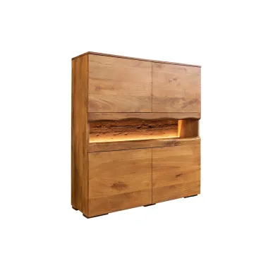 Invicta Komoda wysoka GRAND MANGO LED drewno mango 100 x 120 x 40cm / 49213