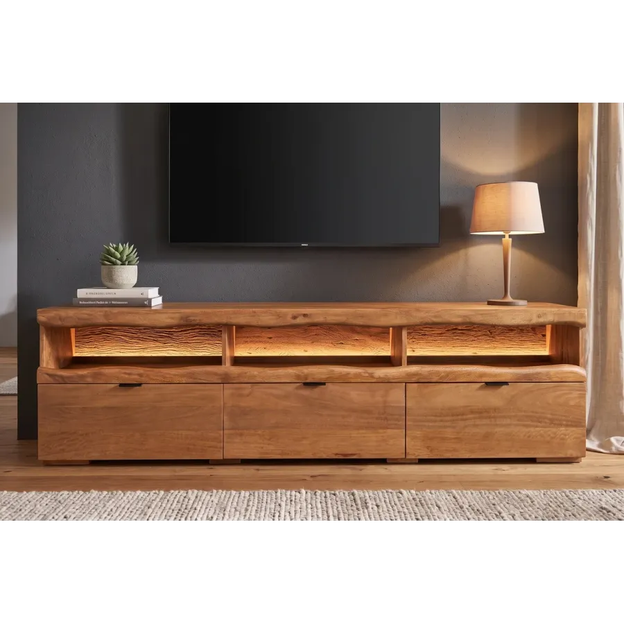 Invicta Szafka TV GRAND MANGO LED drewno mango 180 x 54 x 42cm / 49214