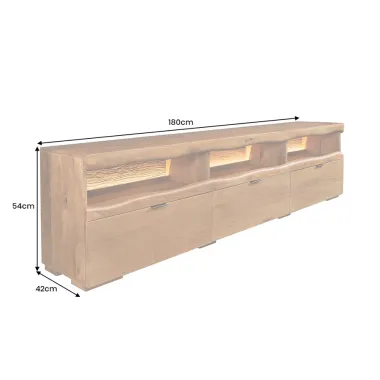 Invicta Szafka TV GRAND MANGO LED drewno mango 180 x 54 x 42cm / 49214