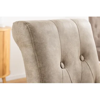Invicta Krzesło CASA mikrofibra taupe 45cm / 46553