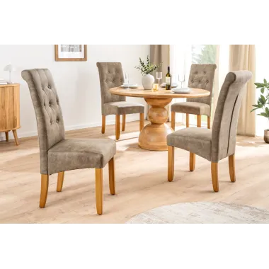 Invicta Krzesło CASA mikrofibra taupe 45cm / 46553