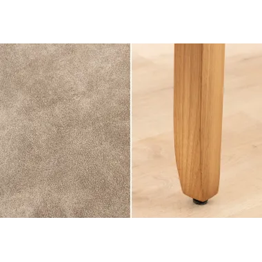 Invicta Krzesło CASA mikrofibra taupe 45cm / 46553