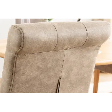 Invicta Krzesło CASA mikrofibra taupe 45cm / 46553