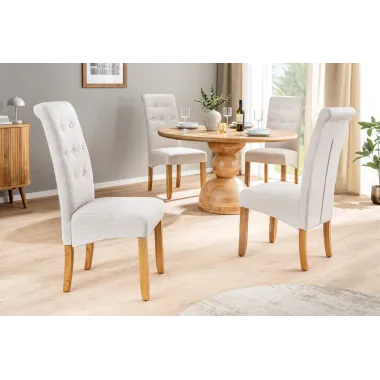 Invicta Krzesło CASA tkanina beż 45cm / 48356