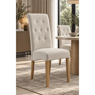 Invicta Krzesło CASA tkanina beż 45cm / 48356