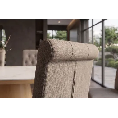 Invicta Krzesło CASA tkanina teksturowa taupe 45cm / 48650
