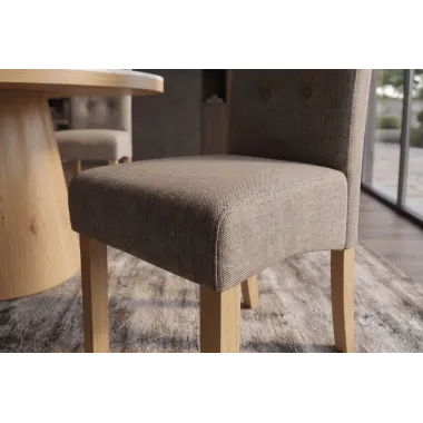 Invicta Krzesło CASA tkanina teksturowa taupe 45cm / 48650