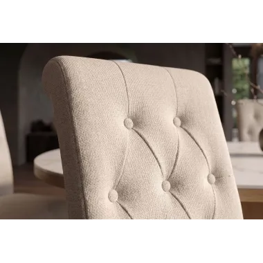 Invicta Krzesło CASA tkanina teksturowa beżowa 45cm / 48786