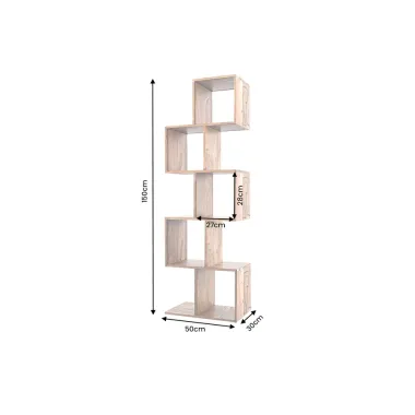 Invicta Regał MAKASSAR Sheesham 50 x 150 x 30cm / 20975